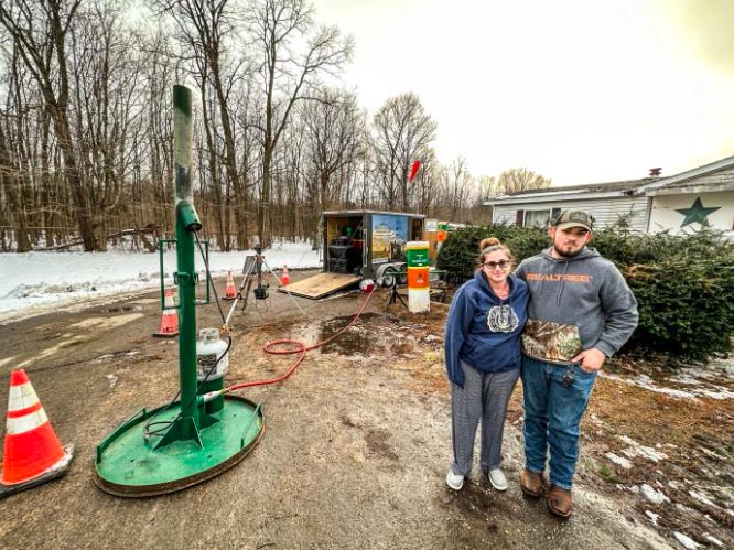residence near orphaned well that was polluting the area - Erie County PA