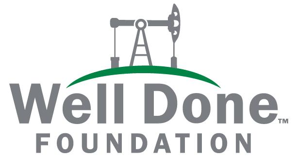 Well Done Foundation logo - committed to plugging abandoned oil and gas wells