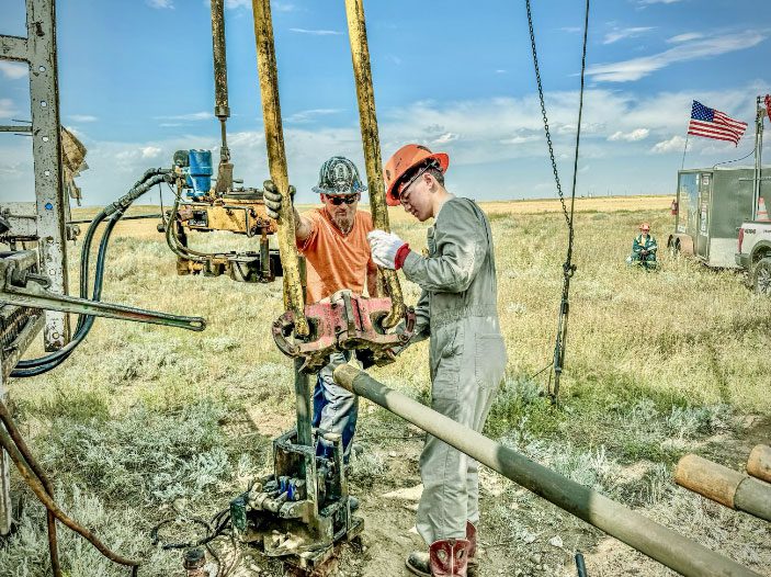 A Montana Orphaned well that emits CO2 and Methane