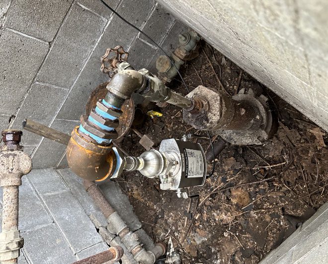 unplugged orphan natural gas well in Erie County PA that emits greenhouse gases.