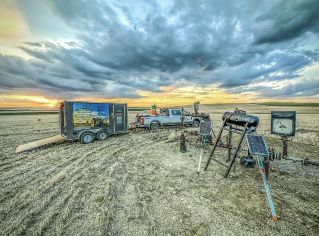 PALMER BOW ISLAND 3-14 (MONTANA) - orphaned well leaking methane